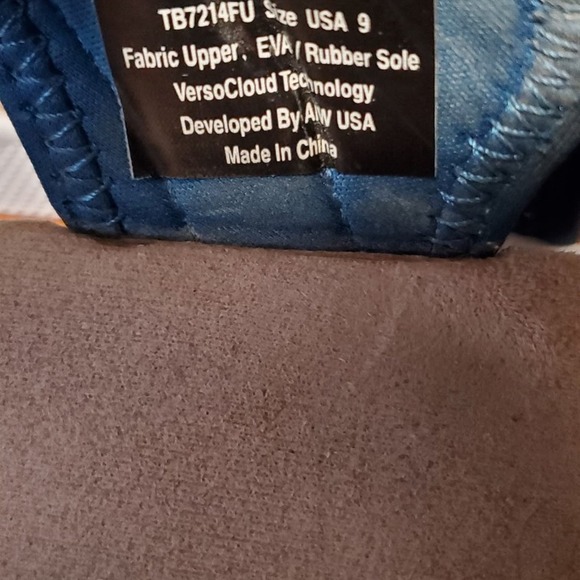 Gravity Defyer Verso Cloud Mens Cafe Sport Sandals Blue Hook Loop Size 9 - Picture 2 of 5